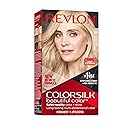 Revlon Colorsilk Beautiful Color Permanent Hair Color, Long-Lasting High-Definition Color, Shine & Silky Softness with 100% Gray Coverage, Ammonia