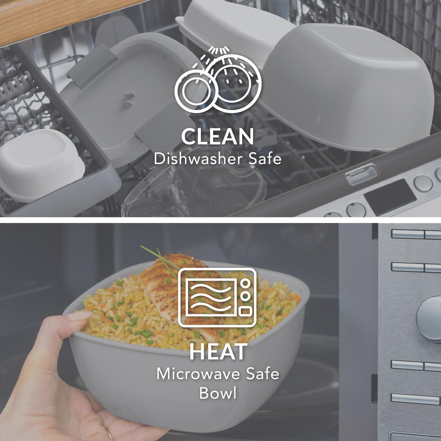 Bentgo Salad Container - 54 oz Bowl with 4-Compartment Toppings Tray, Leak-Proof Dressing Container, Reusable Fork, BPA-Free Lunch Box for Meal Prep…