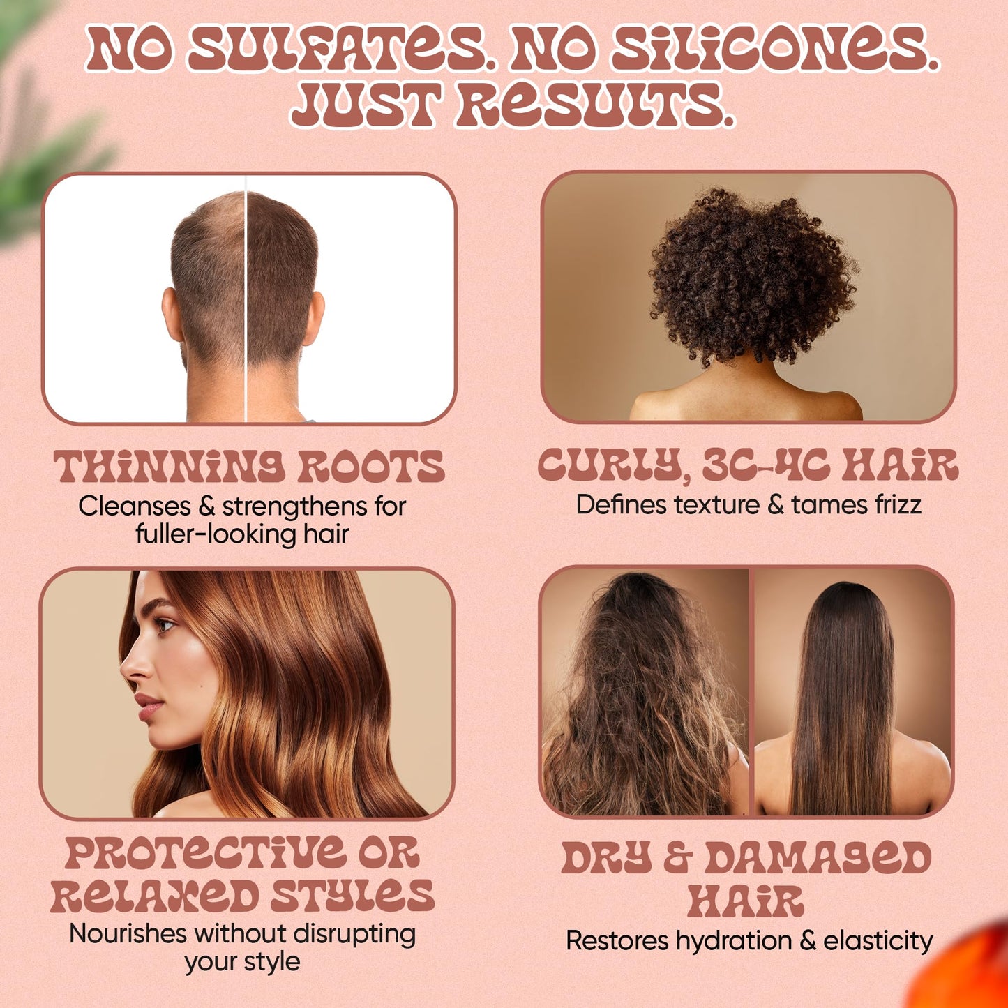 Panda's Promise Batana Oil Shampoo and Conditioner Set - Sulfate-Free Haircare with Batana Oil Nourishing Duo for Smooth, Soft and Manageable Hair