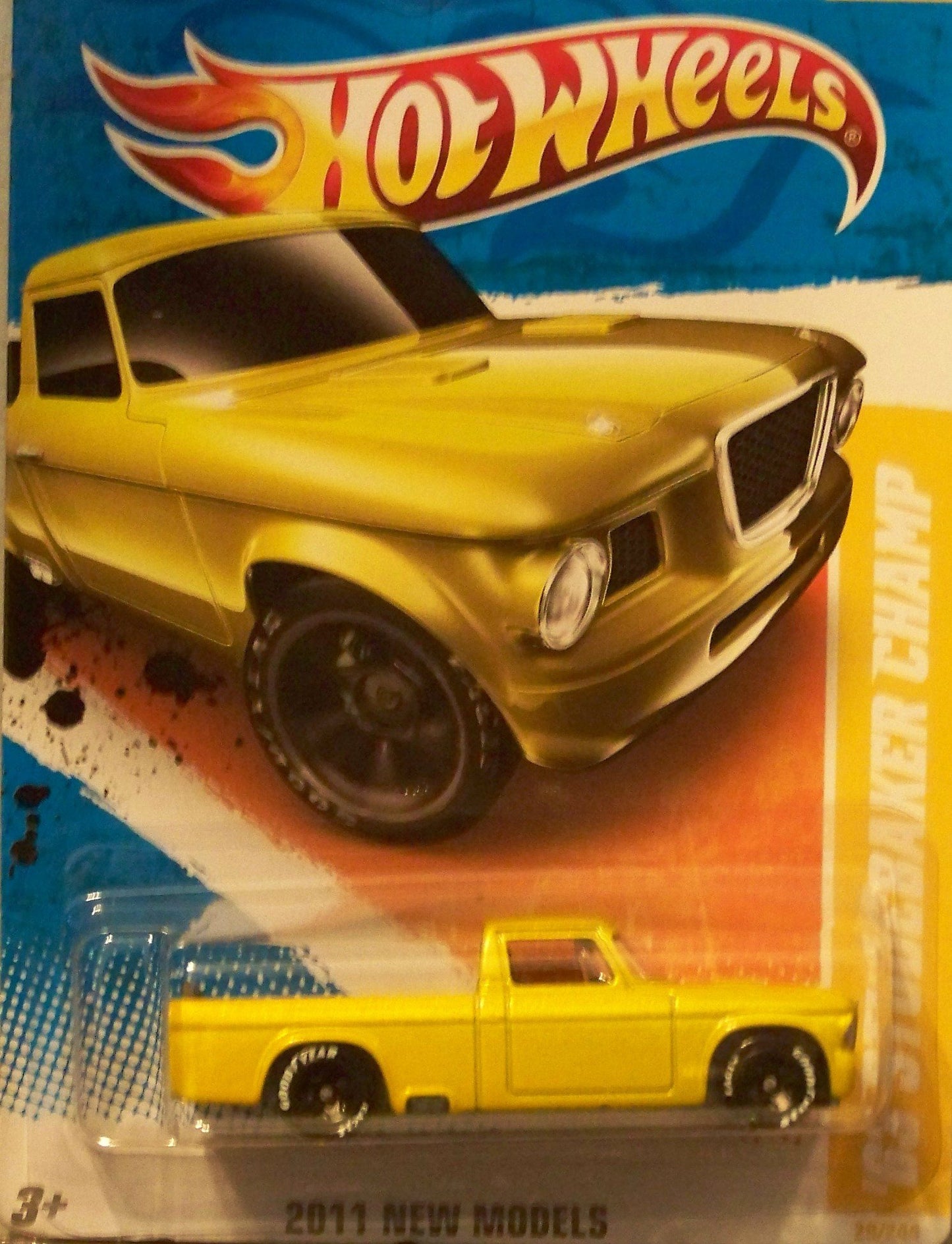 Hot Wheels 2011 New Models - (Yellow) '63 Studebaker Champ