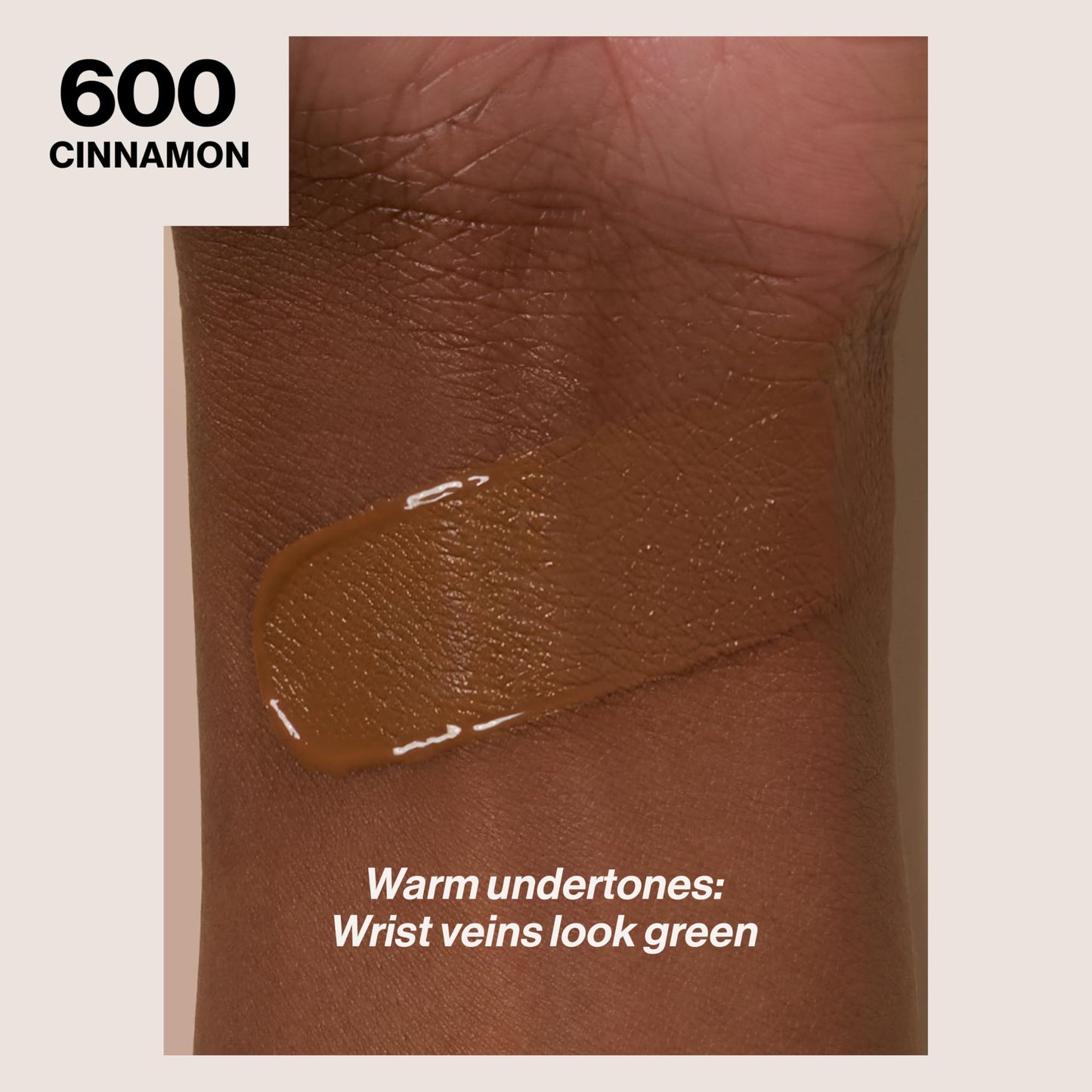 Revlon Liquid Foundation, ColorStay Face Makeup for Combination & Oily Skin, SPF 15, Medium-Full Coverage with Matte Finish, 600 Cinnamon, 1 Fl Oz