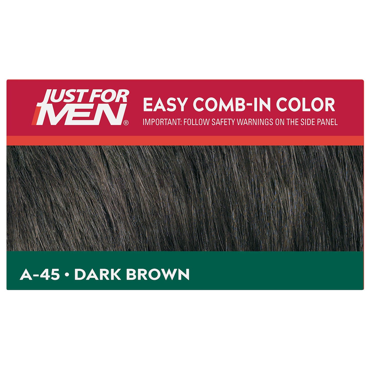Just For Men Easy Comb-In Color #A-45 Dark Brown (Pack of 2)