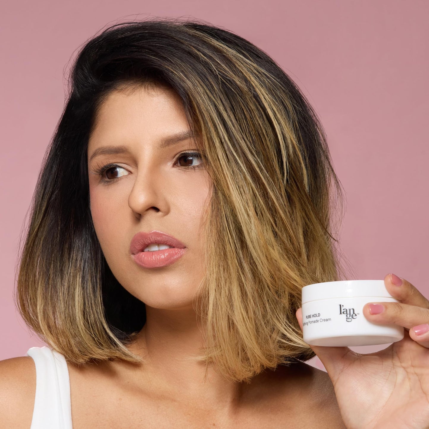 L’ANGE HAIR Pure Hold Defining Pomade Cream | Light Hold with Natural Matte Finish | Non-Greasy, Adds Texture, All-Day Hold & Easy Wash | Hair Pomade