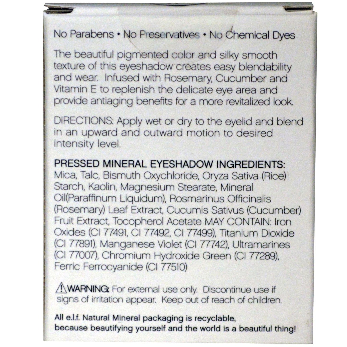 e.l.f. Pressed Mineral Eye Shadow, Miss Popular, 0.11 Ounce