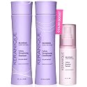Keranique Color Treated Shampoo and Conditioner Set with Follicle Booster Hair Serum - Keratin Enriched Color Boost Set w/Shampoo, Conditioner