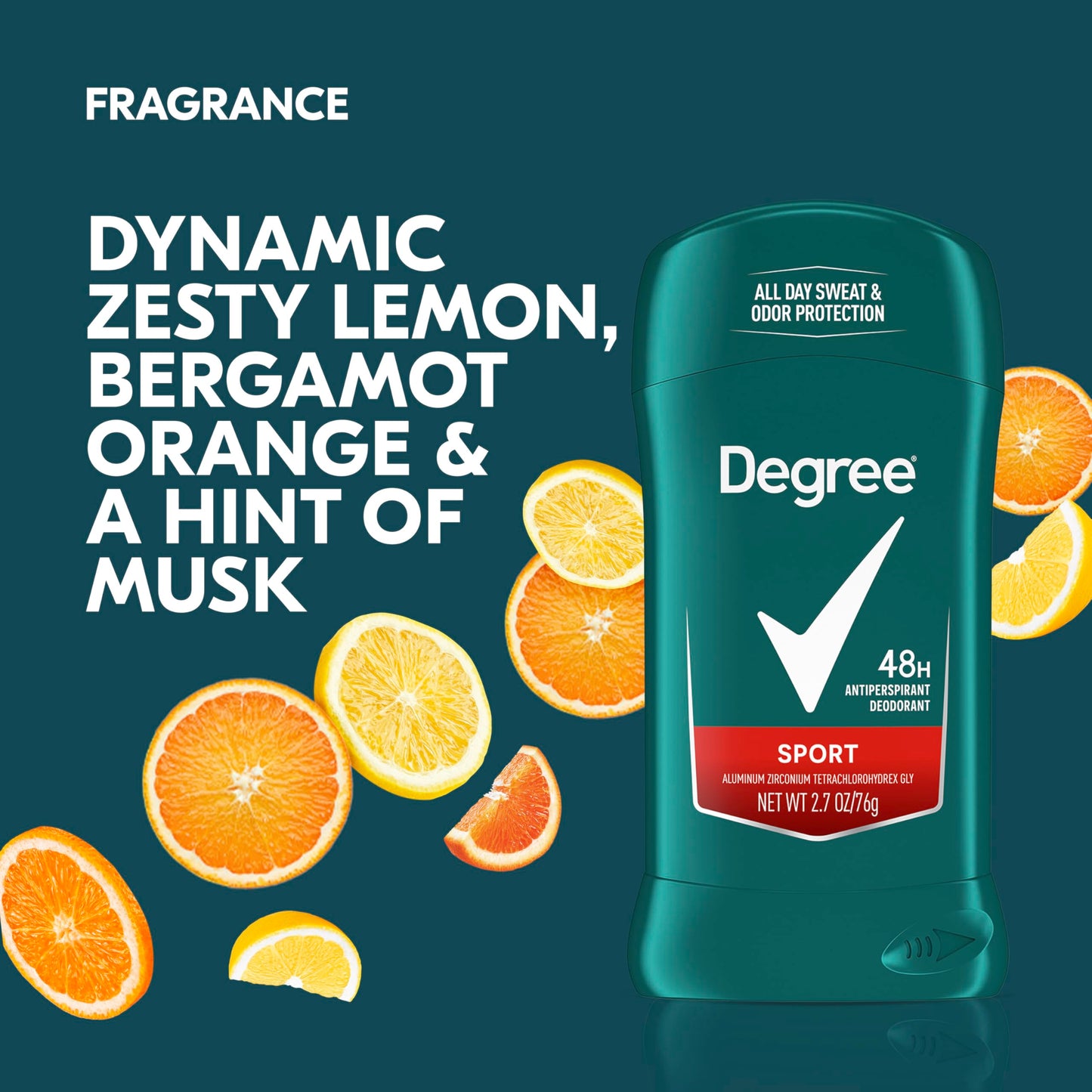 Sport Invisible Antiperspirant & Deodorant Stick by Degree for Men - 2.7 oz Deodorant by Degree Beauty and Personal Care Degree