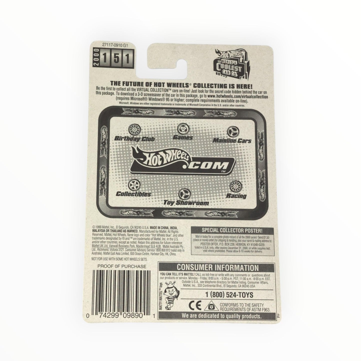 Hot Wheels Go Kart Virtual Collection 2000-151 1:64 Scale