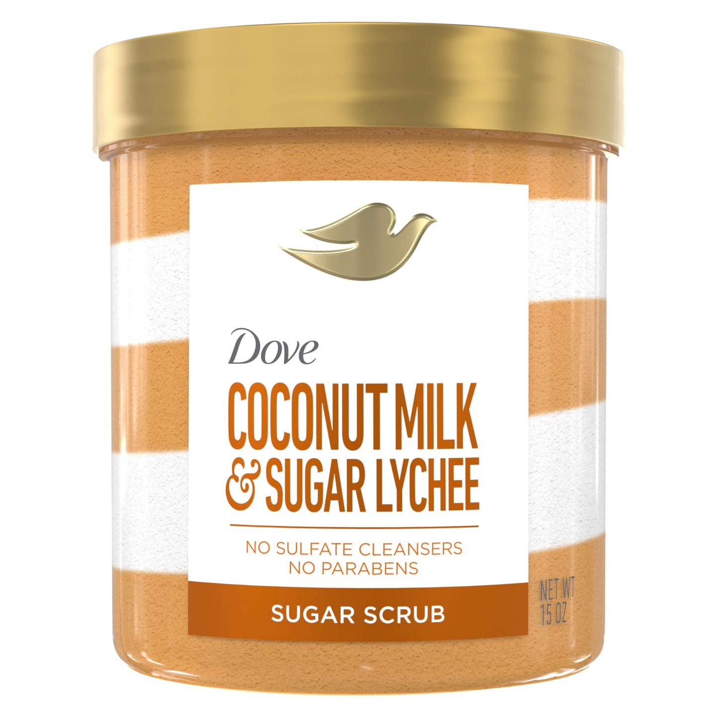 Dove Sugar Body Scrub Coconut & Lychee For Women For Exfoliated & Hydrated skin 15 oz Beauty & Personal Care Dove