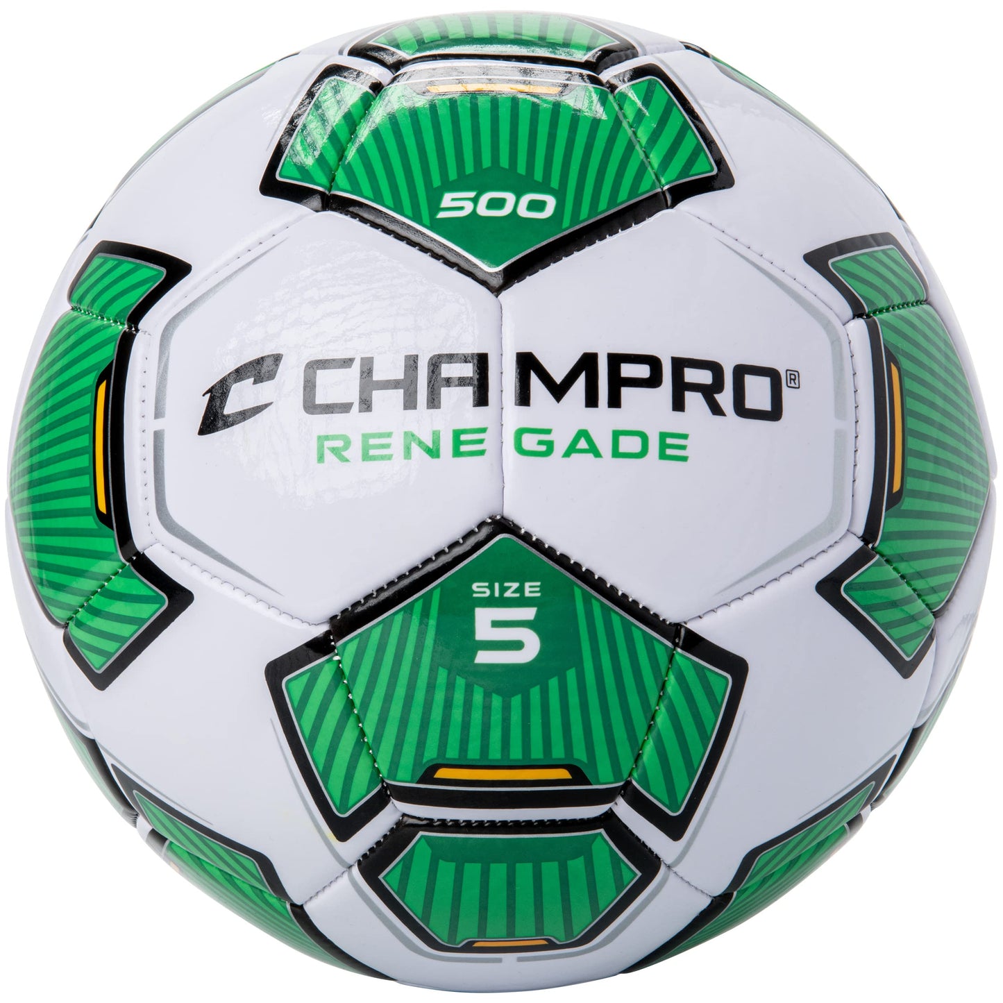 Champro Renegade Soccer Ball, Size 5, Optic Green