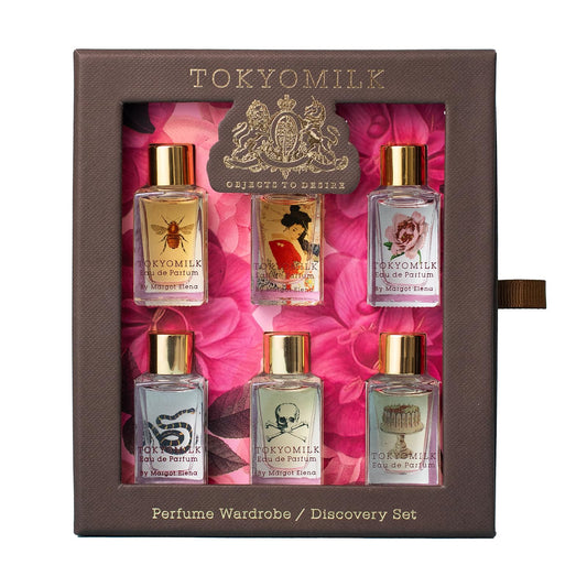 TOKYOMILK Eau de Parfum Discovery Set, 6 Fragrances in 0.23 fl. oz. Bottles, Perfume for Women, Mini-Perfume Sampler, Women’s Cologne Fragrances