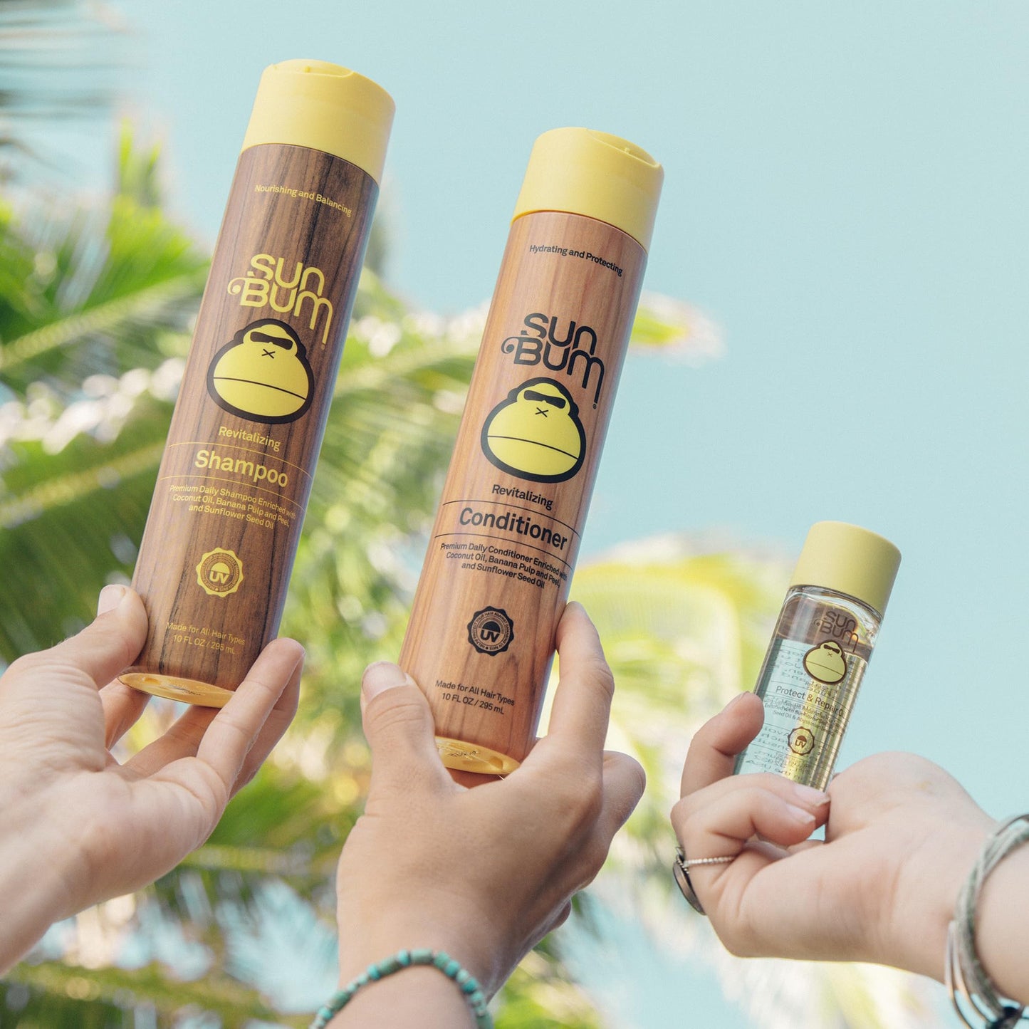 Sun Bum Revitalizing Protect and Repair Hair Oil - Light-weight Hair Care Treatment - Strengthen and Hydrates - UV Protection against Heat Damage