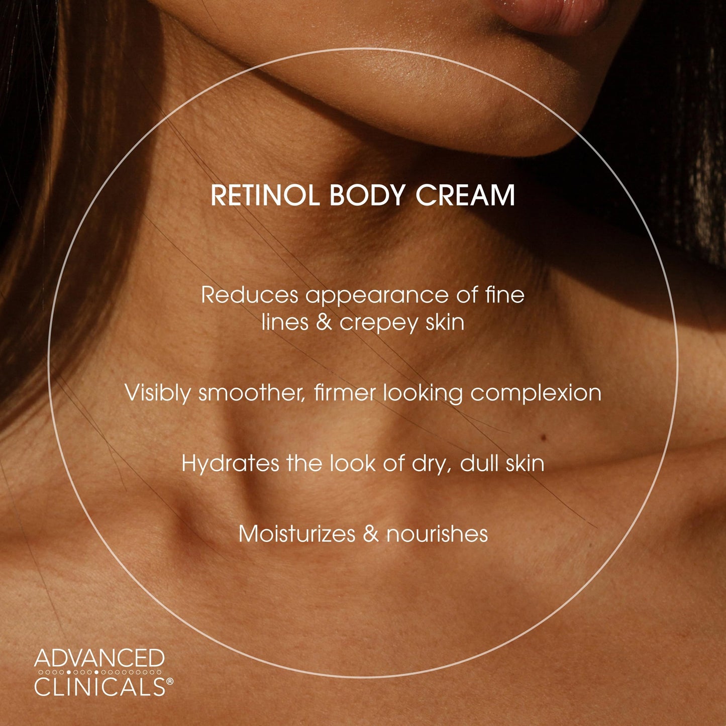Advanced Clinicals Retinol Body Cream + Hyaluronic Acid Moisturizer 2pc Skincare Set | Face Cream & Body Lotion For Women & Men Helps Improve