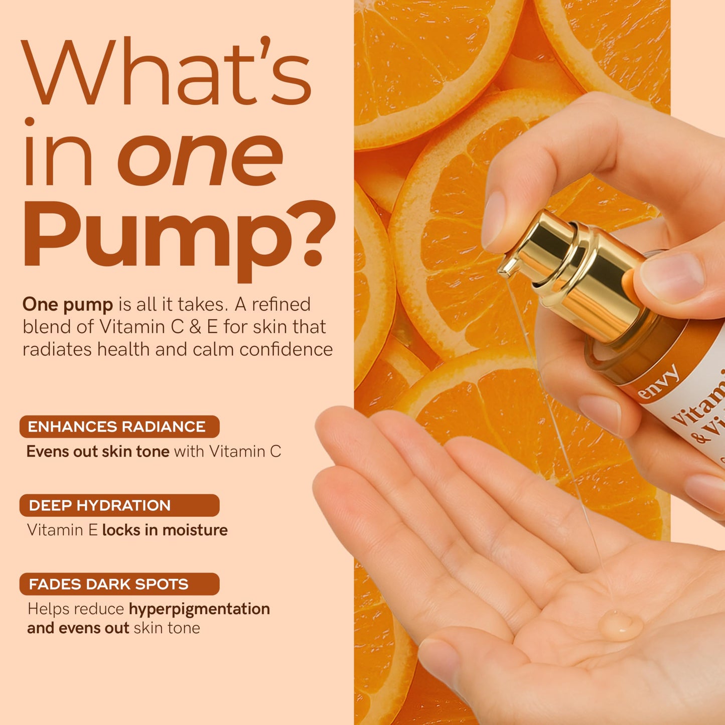 Envy Vitamin C Serum with Vitamin E & Glycerin - Skin, Dark Spot Reduction & Anti-Aging, Dermatologist Tested, Hydrating Glass Skin Serum