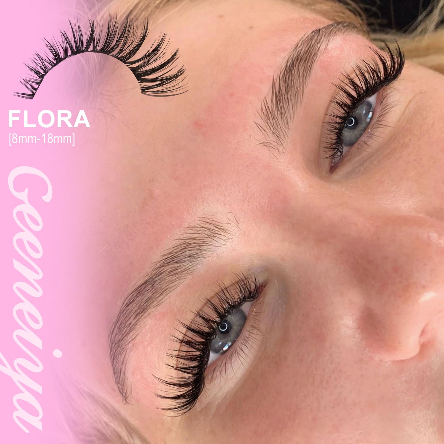 Geeneiya FLORA Lash Clusters, 8-18MM Wispy Eyelash Clusters, Natural Cluster Lashes for Beginners, Waterproof Cluster Eyelash Extensions DIY Lashes Beauty and Personal Care Geeneiya
