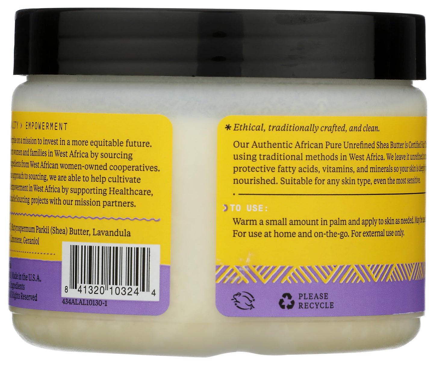 Alaffia Butter Shea Wild Lavendr, 11 oz