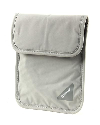 Pacsafe Coversafe X75 Anti-Theft RFID Blocking Neck Pouch, Neutral Grey