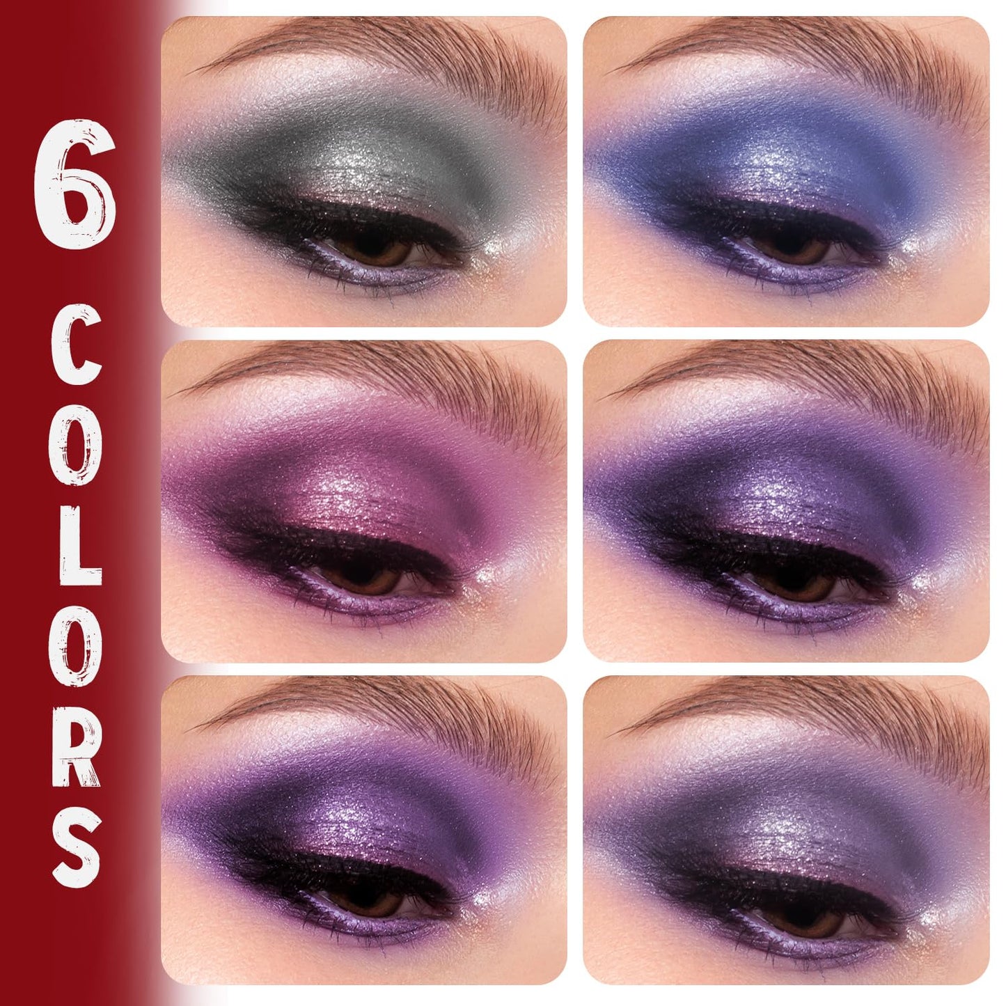 Profusion Cosmetics Milk Tea Eyeshadow Palette - 6 Highly Pigmented & Blendable Shades with Matte & Shimmer Finishes for Neutral & Smoky Looks