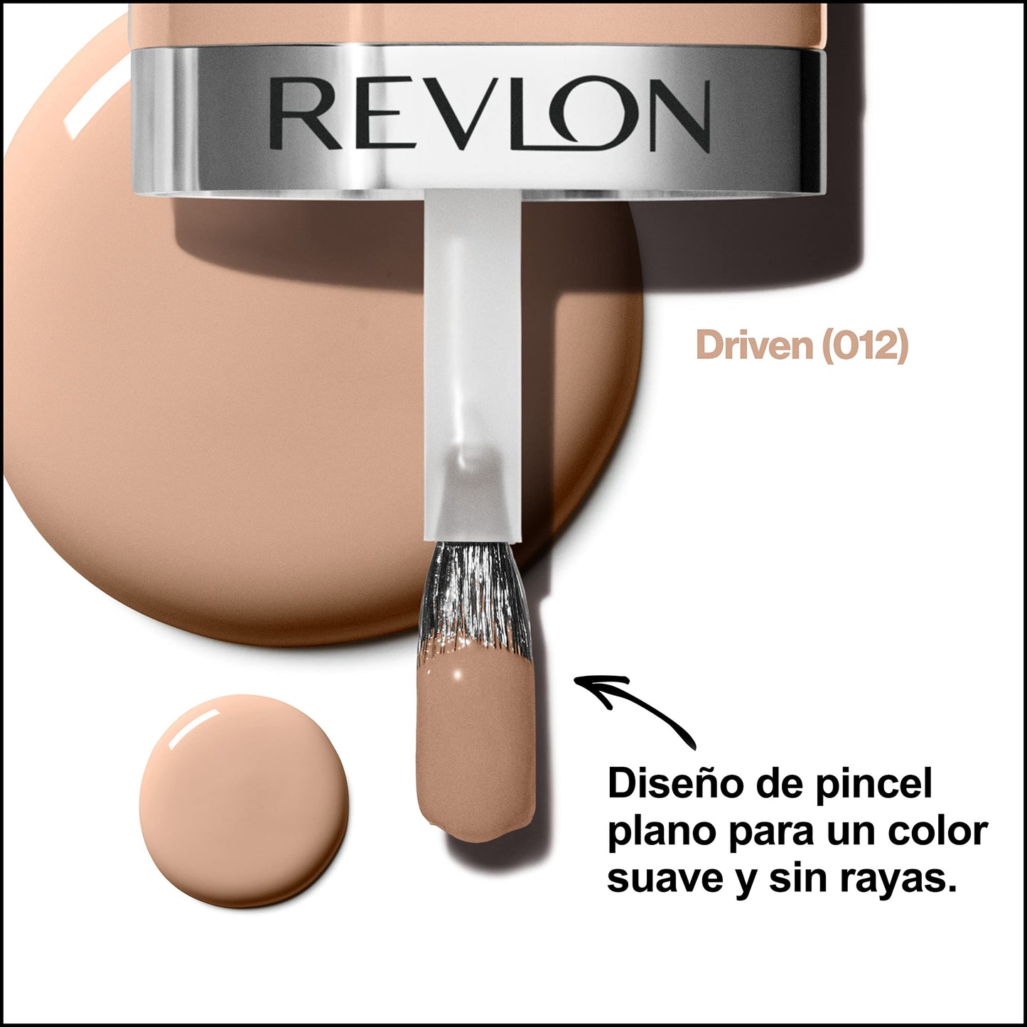 REVLON Ultra HD Snap Nail Color, Natural Rich Glossy Polish, 100% Vegan Formula, No Base or Top Coat Needed, 012 Driven, 0.27 fl oz