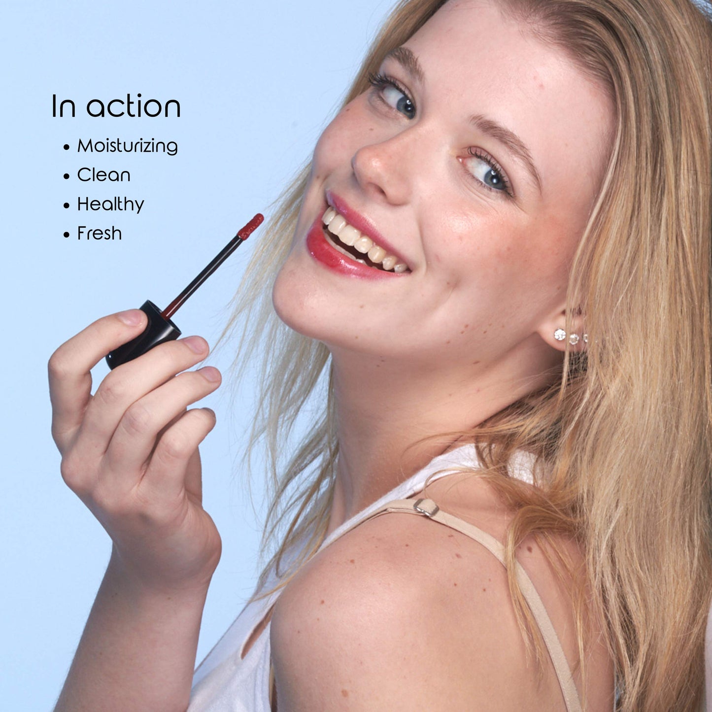 Frilliance Moisturizing Natural Cherry Glaze Lip Gloss for Teens, Cruelty Free Hypoallergenic All Skin Types, 8 ml / .28 fl oz