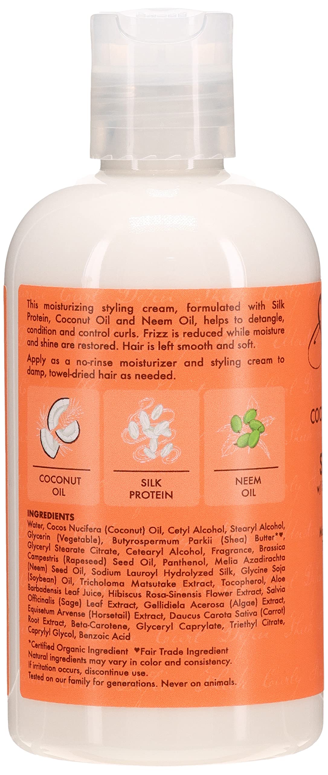 Shea Moisture Coconut & Hibiscus Curl & Style Milk 8 Ounce (235ml) (3 Pack)
