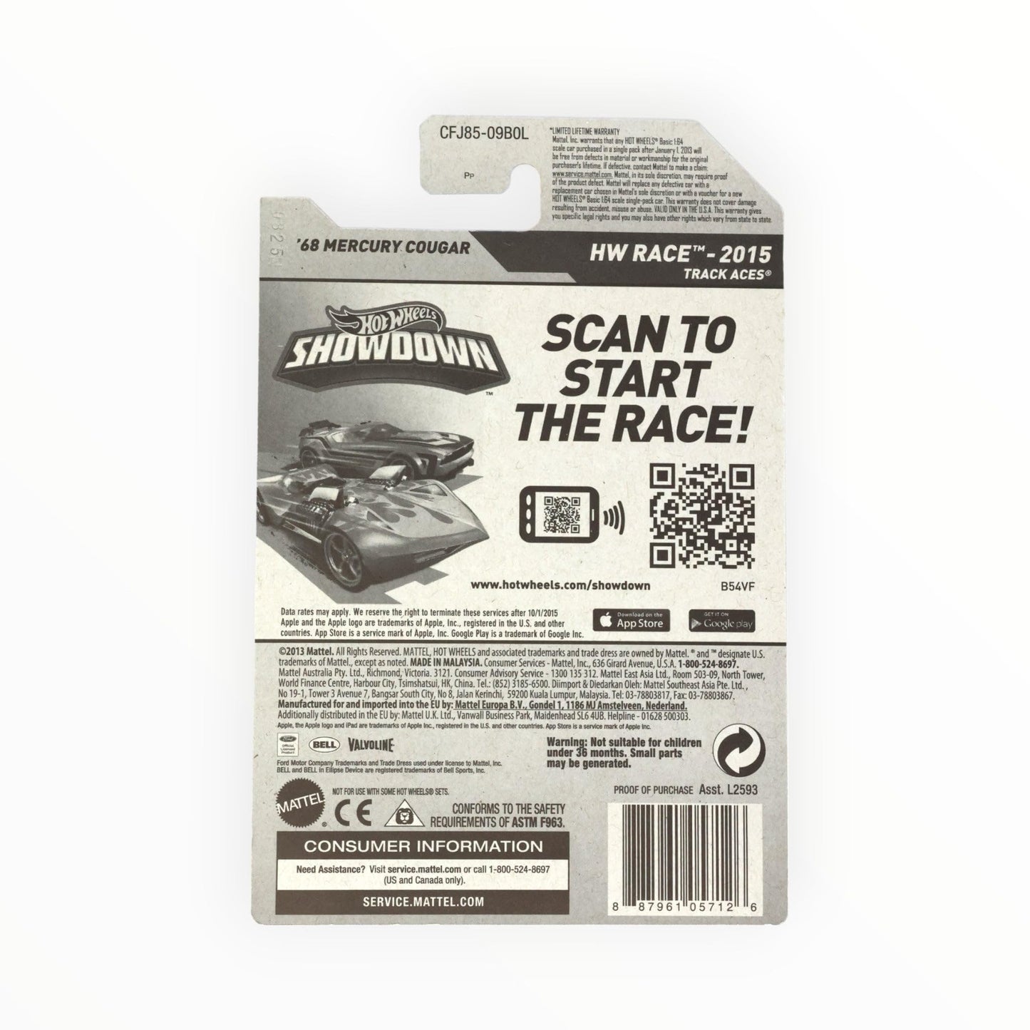 Hot Wheels Zamac '68 Mercury Cougar