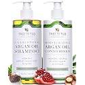 Tree To Tub Sulfate Free Shampoo and Conditioner Set for Oily Hair, Frizz, Sensitive Scalp - Hydrating Argan Oil Shampoo and Conditioner for Women