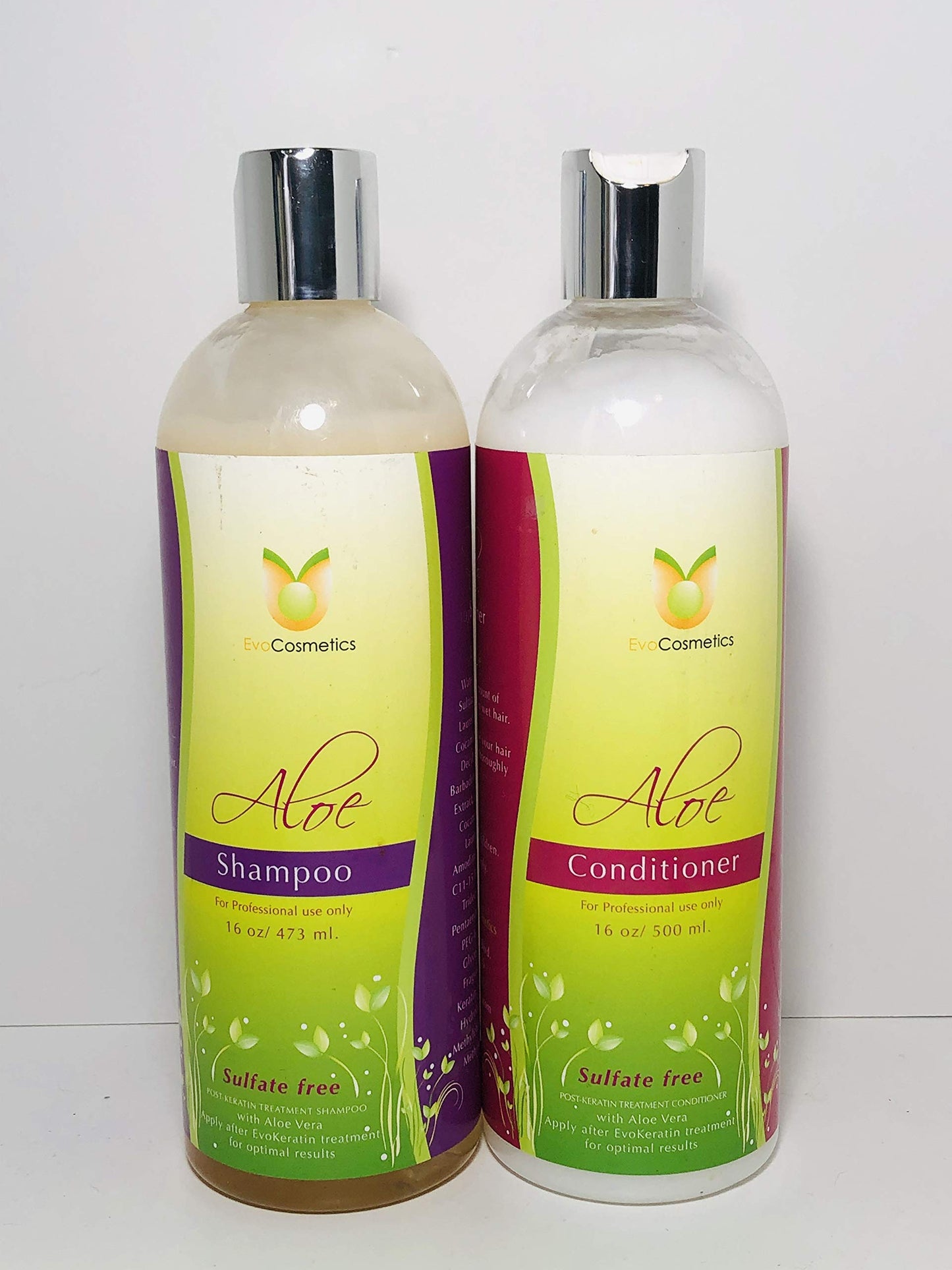 Evo Cosmetics Keratin Aloe Vera and Shampoo Conditioner 16 Oz