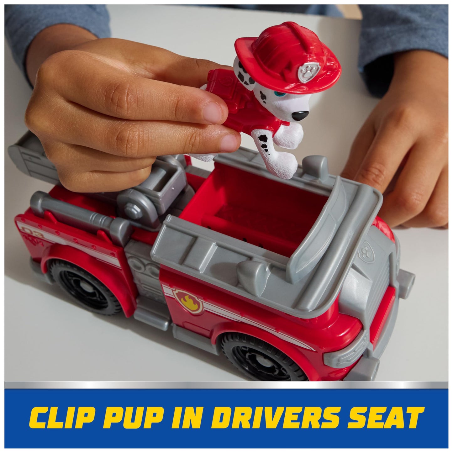 PAW Patrol, Marshall’s Firetruck, Toy Vehicle with Collectible Action Figure, Sustainably Minded Kids Toys for Boys & Girls Ages 3 and Up