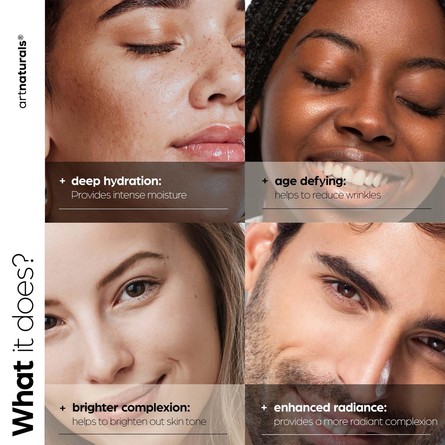 artnaturals Anti-Aging-Set with Vitamin-C Retinol and Hyaluronic-Acid - (3 x 1 Fl Oz / 30ml) Serum for Anti Wrinkle and Dark Circle Remover - All