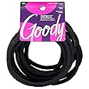 Goody Ouchless XL & Extra Thick Hair Elastics - Black Hair Ties for Women, No Damage, Strong Hold for Thick Hair, Curly or Textured Styles - 10 Count