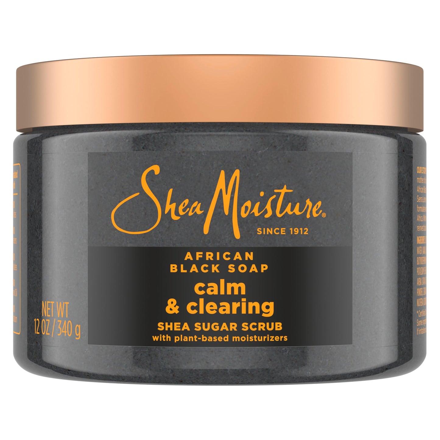 SheaMoisture Sugar Body Scrub African Black Soap for healthy, glowing skin African black soap with 24h shea moisture nutrients 12 oz Beauty & Personal Care Shea Moisture