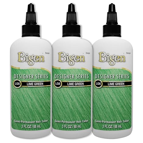 Bigen LG6 Lime Green Designer Series Semi-Permanent Hair Color (pack of 3)