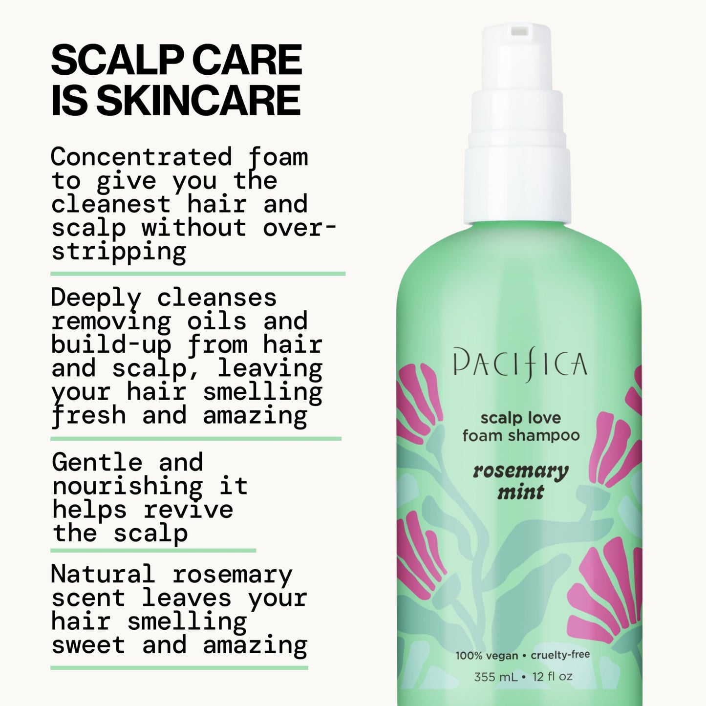 Rosemary Mint Scalp Care Shampoo & Conditioner Set - Clean Vegan Shampoo & Conditioner for Oily Or Flaky Scalp (All Hair Types), A Balanced, Soothed