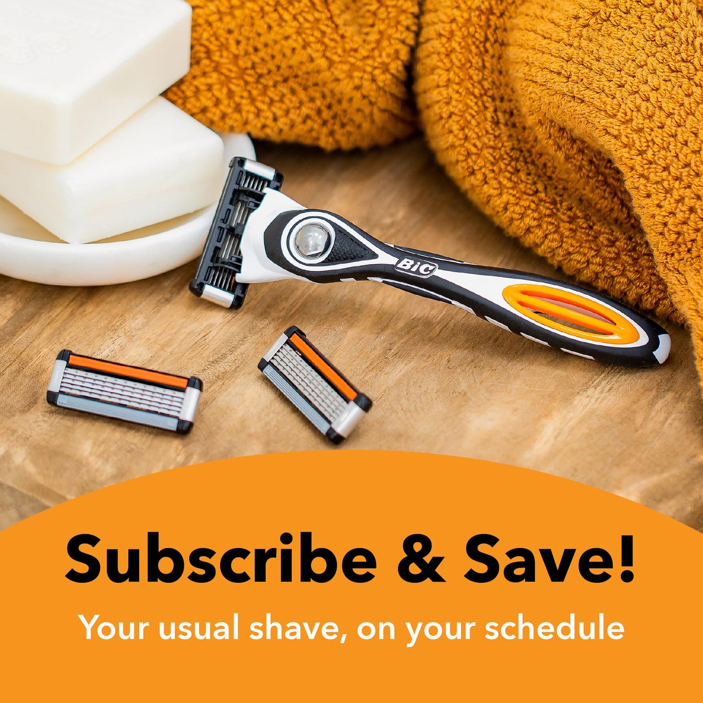 BIC Flex 5 Refillable Razors for Men, Long-Lasting 5 Blade Razors Refills for a Smooth and Comfortable Shave, 12 Razor Cartridges Beauty and Personal Care BIC