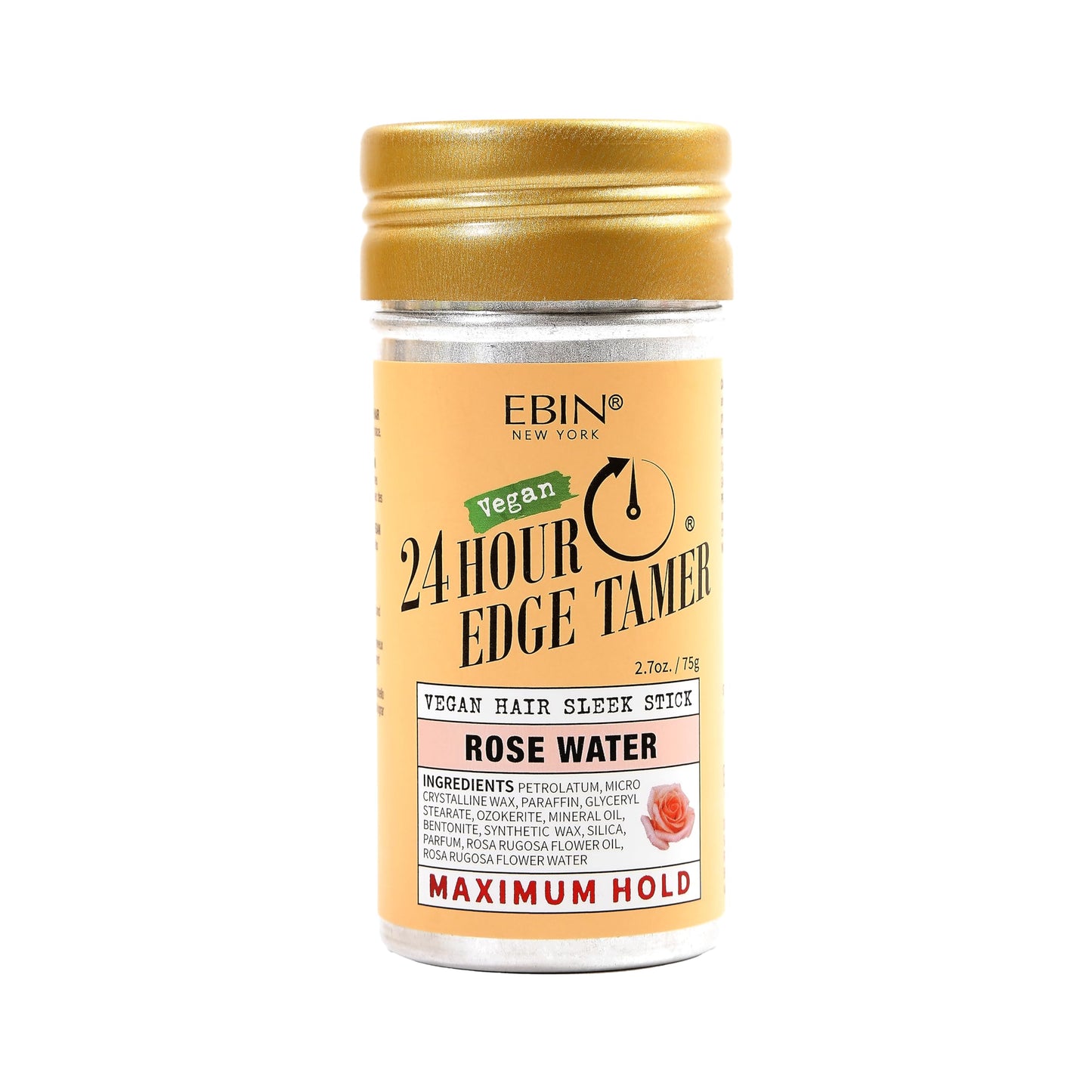 EBIN NEW YORK 24 Hour Edge Tamer Vegan Hair Sleek Stick Rose Water Maximum Hold