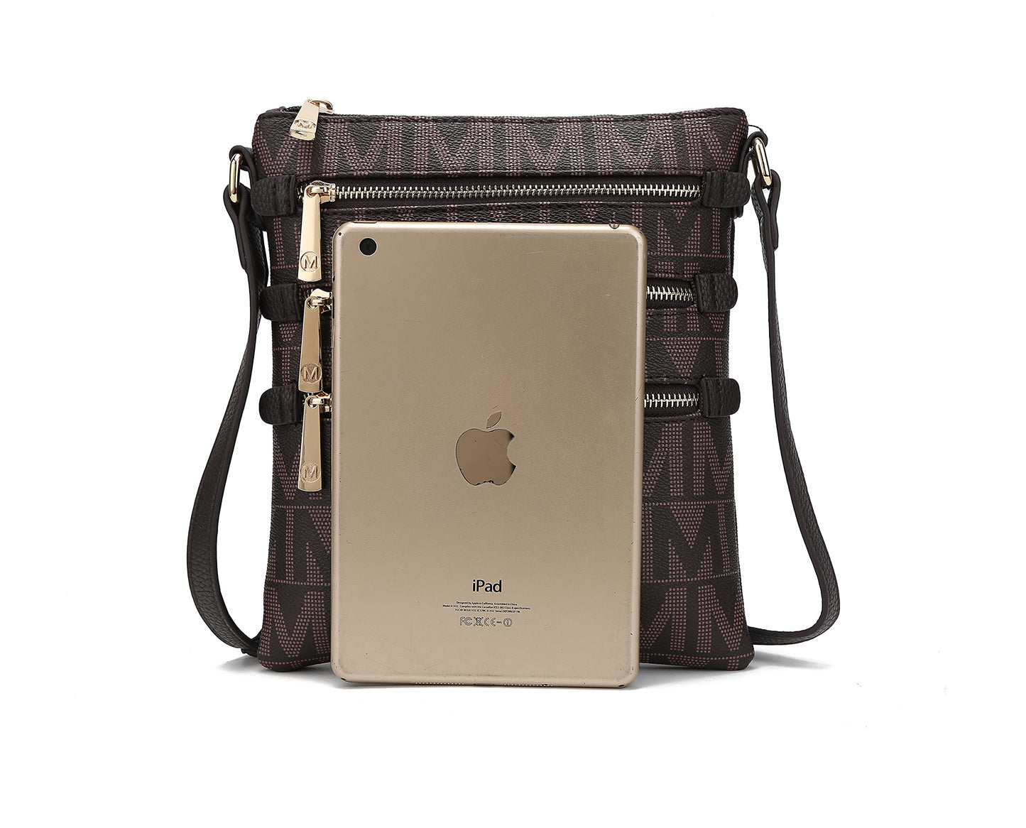 MKF Collection Crossbody Bag for Women Purses and Handbags PU Leather Adjustable Shoulder Strap Crossover bag by Mia K