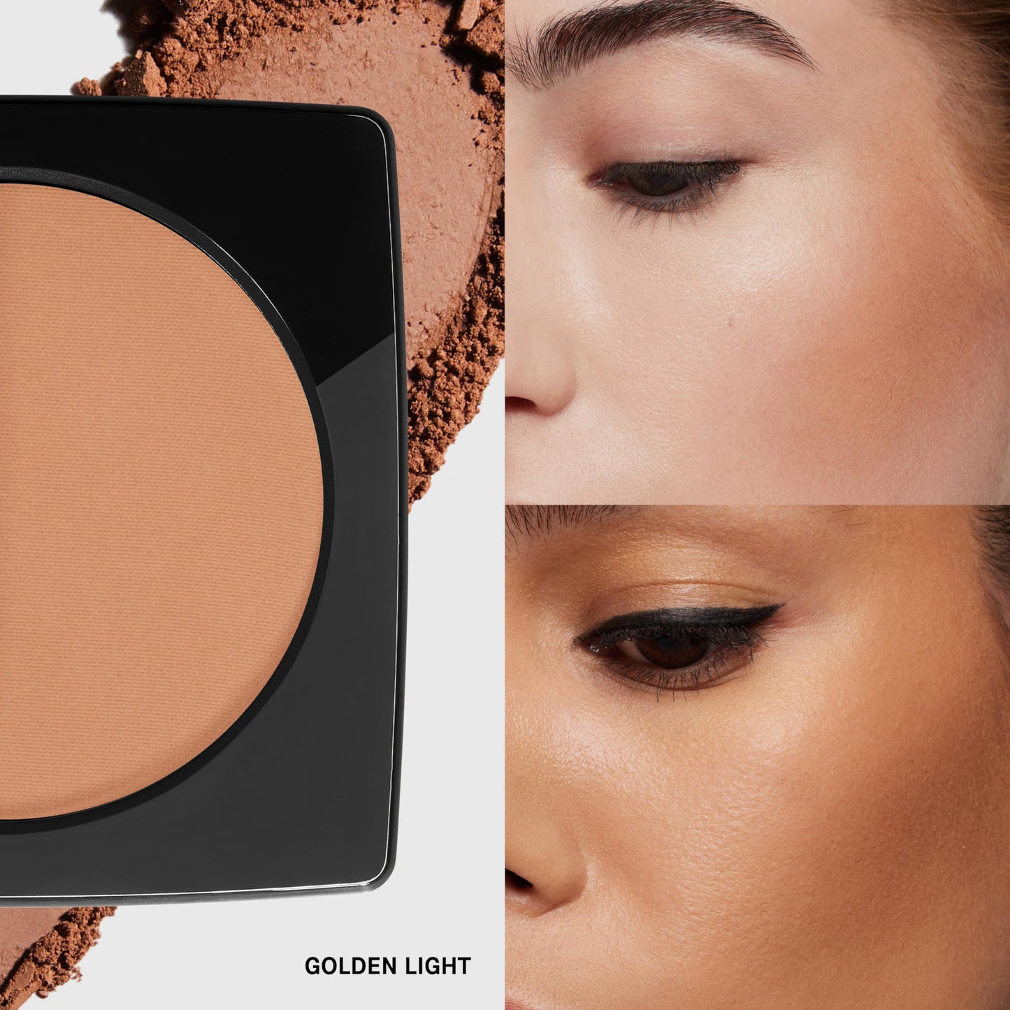 Bobbi Brown Bronzing Powder | Skin-Warming Matte Bronzer Powder for Natural-Looking Warmth, 0.32 Ounce, Golden Light