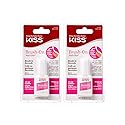 Kiss Powerflex Brush On Nail Glue 0.17 Ounce (Pack of 2)