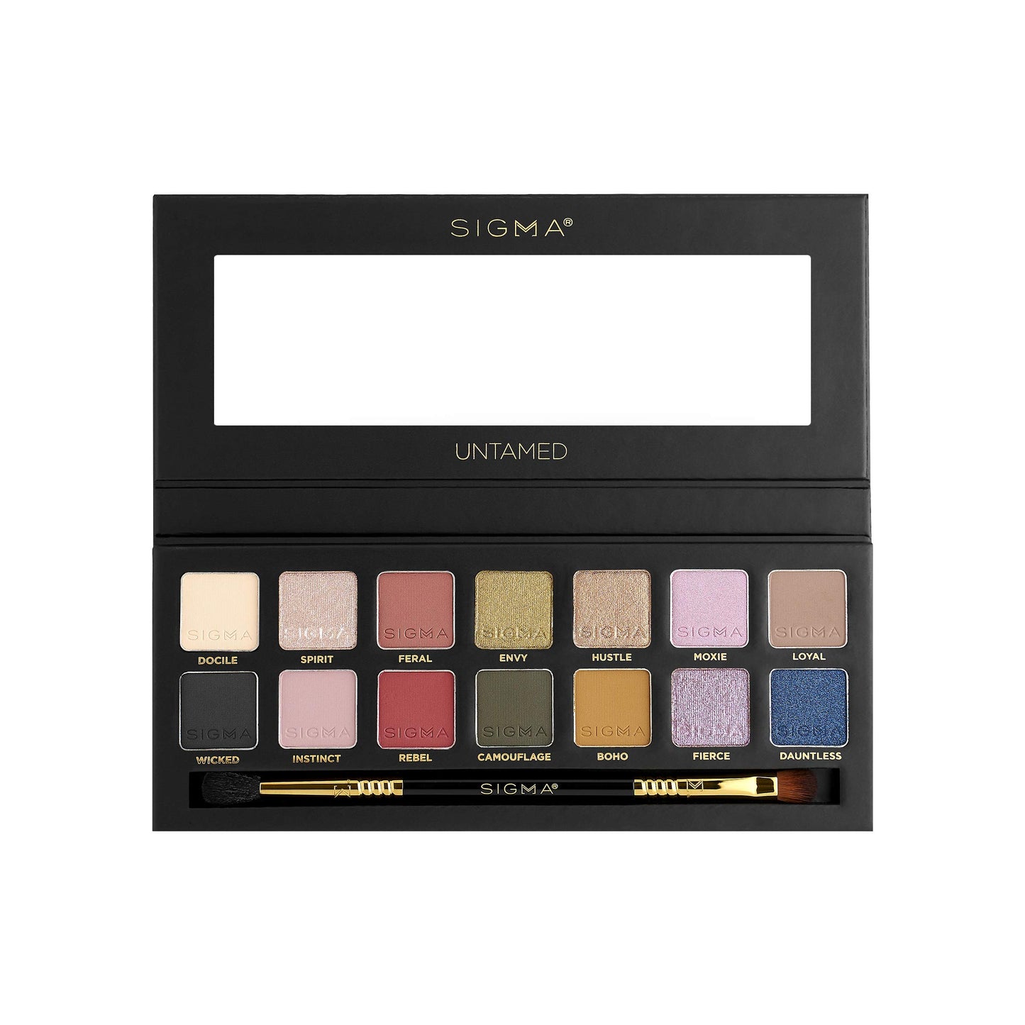 Sigma Beauty Untamed Eyeshadow Palette - 14 Bold Eyeshadow Shades in Matte, Shimmer and Metalic Finishes - Highly Pigmented Vegan Eye Makeup Palette…
