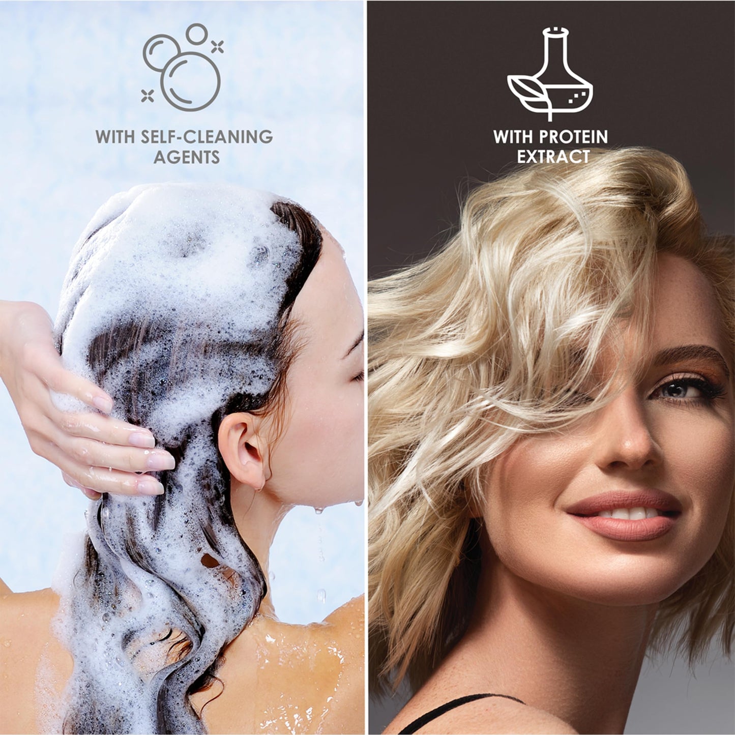 BOXY COLOR Coloring kit professional, permanent color cream hair dye with Vegetal Protein to get Hair with intense color shiny and silky. 100% Gray