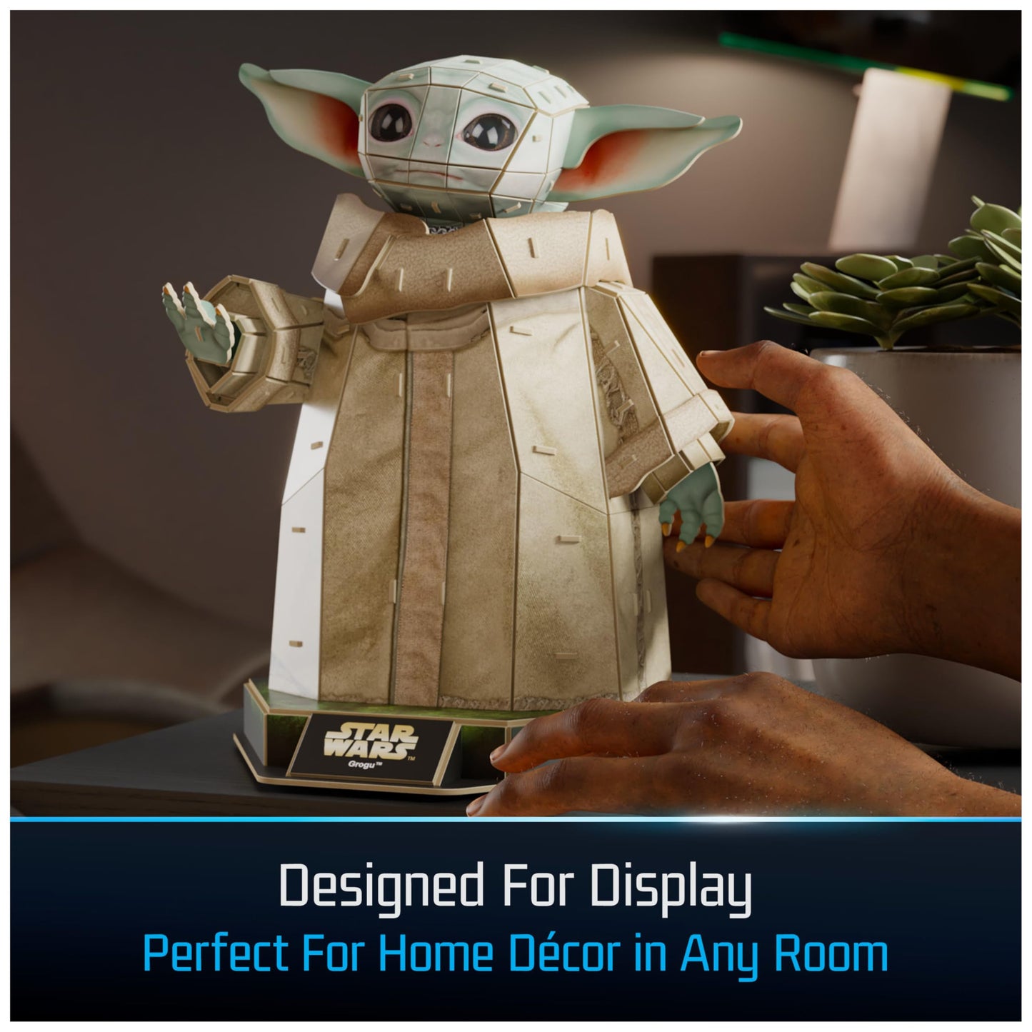 4D Build Star Wars Grogu 3D Model Kit – 103-Piece Puzzle & Collectible, Desk Decor, Building Toy for Teens & Adults Ages 12+