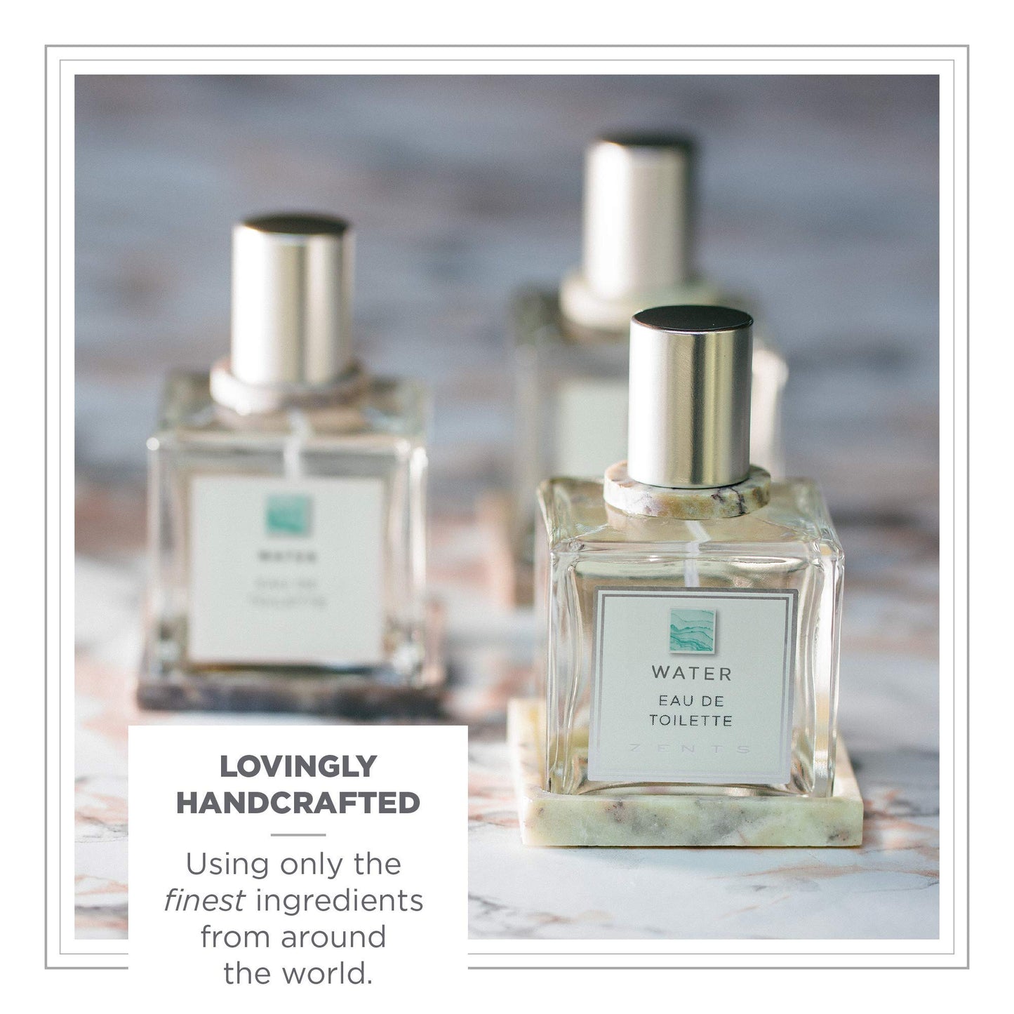 Zents Eau de Parfum (Water) for Women & Men | Long-Lasting Clean Fragrance with Chamomile, Coriander & Lemon | Fresh & Calming Scent | 1.69 oz