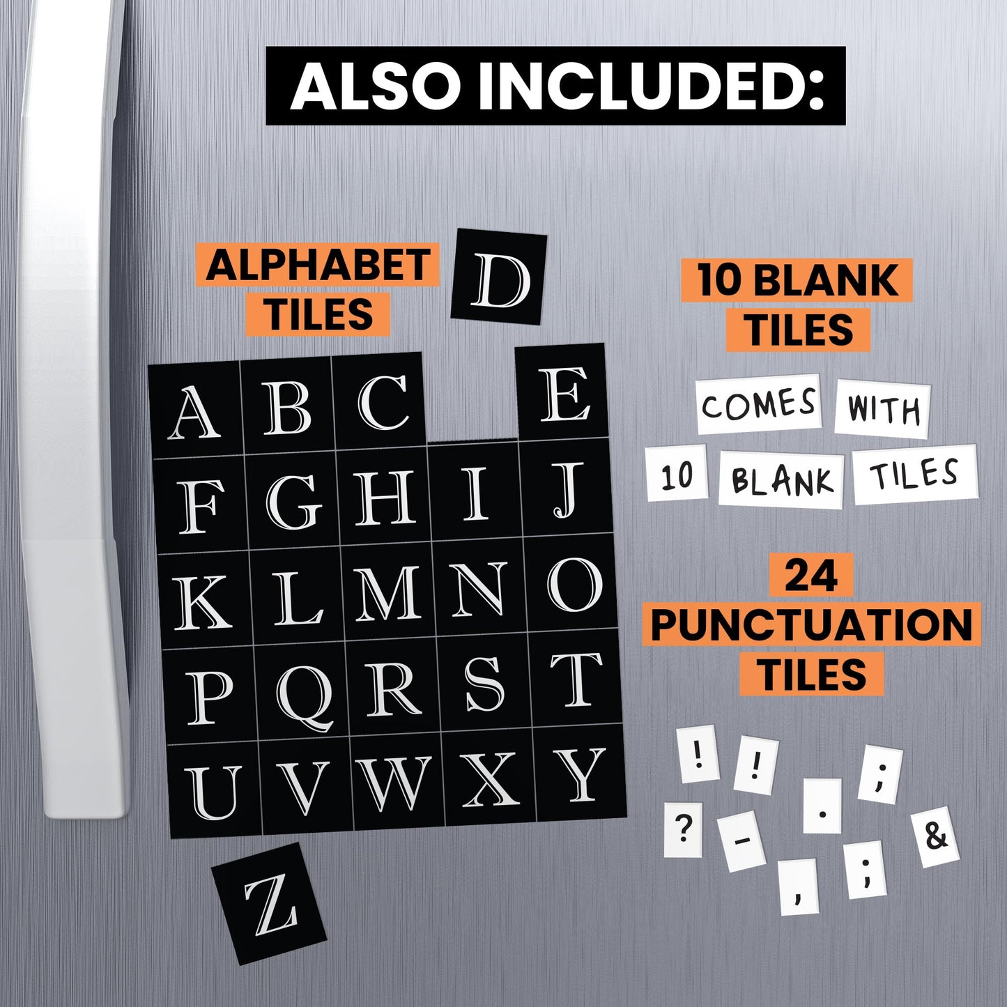 Essential Word Magnet Kit – 797 Magnetic Words for Fun Fridge Poetry, Creative Word Play, Self-Expression & Compatible with Other Kits