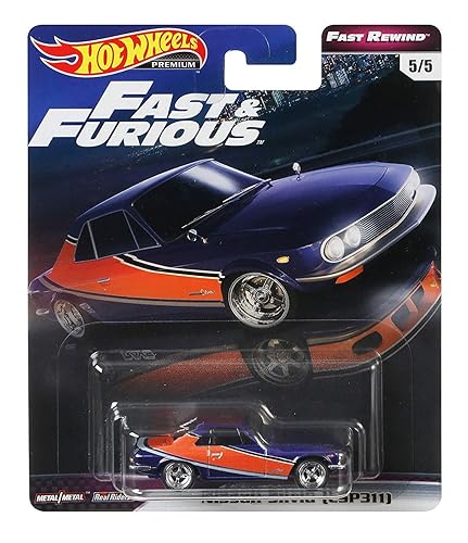 Hot Wheels Fast Rewind Fast & Furious Nissan Silvia (CSP311) 5/5, Blue/Orange