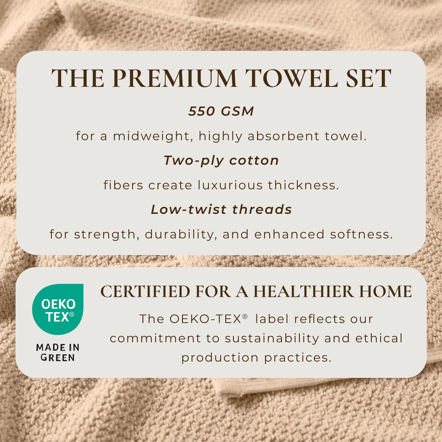 Great Bay Home 100% Cotton 4 Pack 54x27 Bath Towel Set - Absorbent, Quick-Drying, Durable Towels for Bathroom Decor - Low-Twist, Two-Ply Fibers…