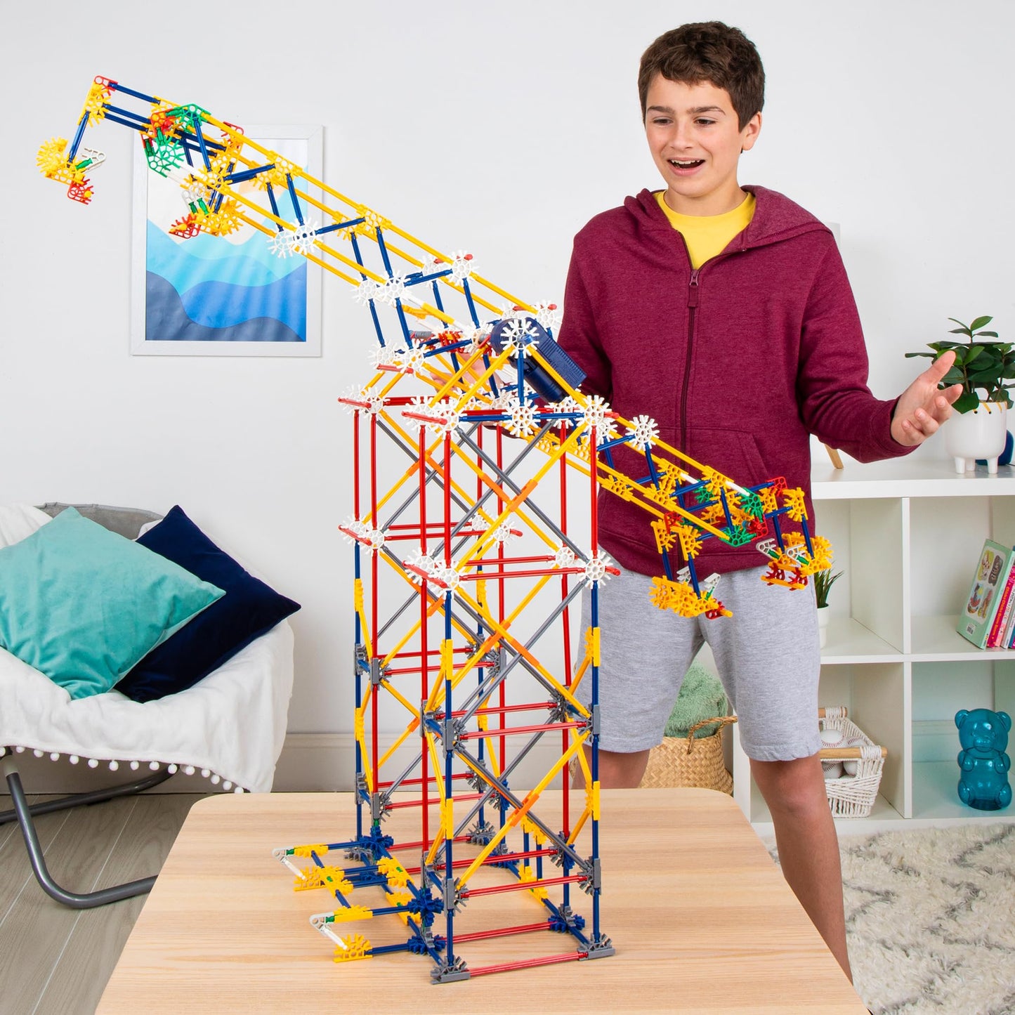 K'NEX - 3-in-1 Classic Amusement Park Building Set - 744 Pieces, Motorized, Kid Construction Set‚ Ages 9+