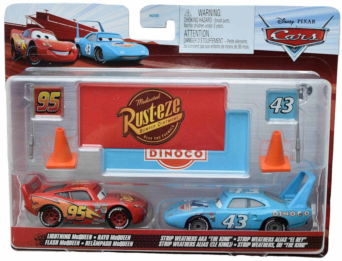 Disney Pixar Cars Lightning McQueen and The King