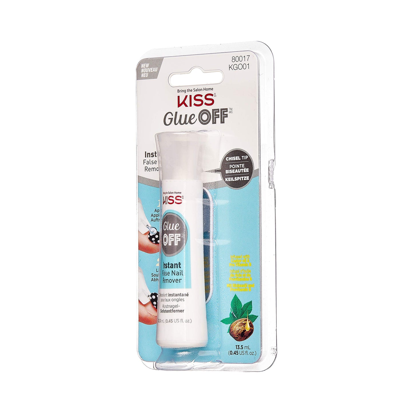 Kiss Glue Off False Nail Remover 13.5mL (0.45 US fl.oz.) KGO01 Beauty & Personal Care KISS