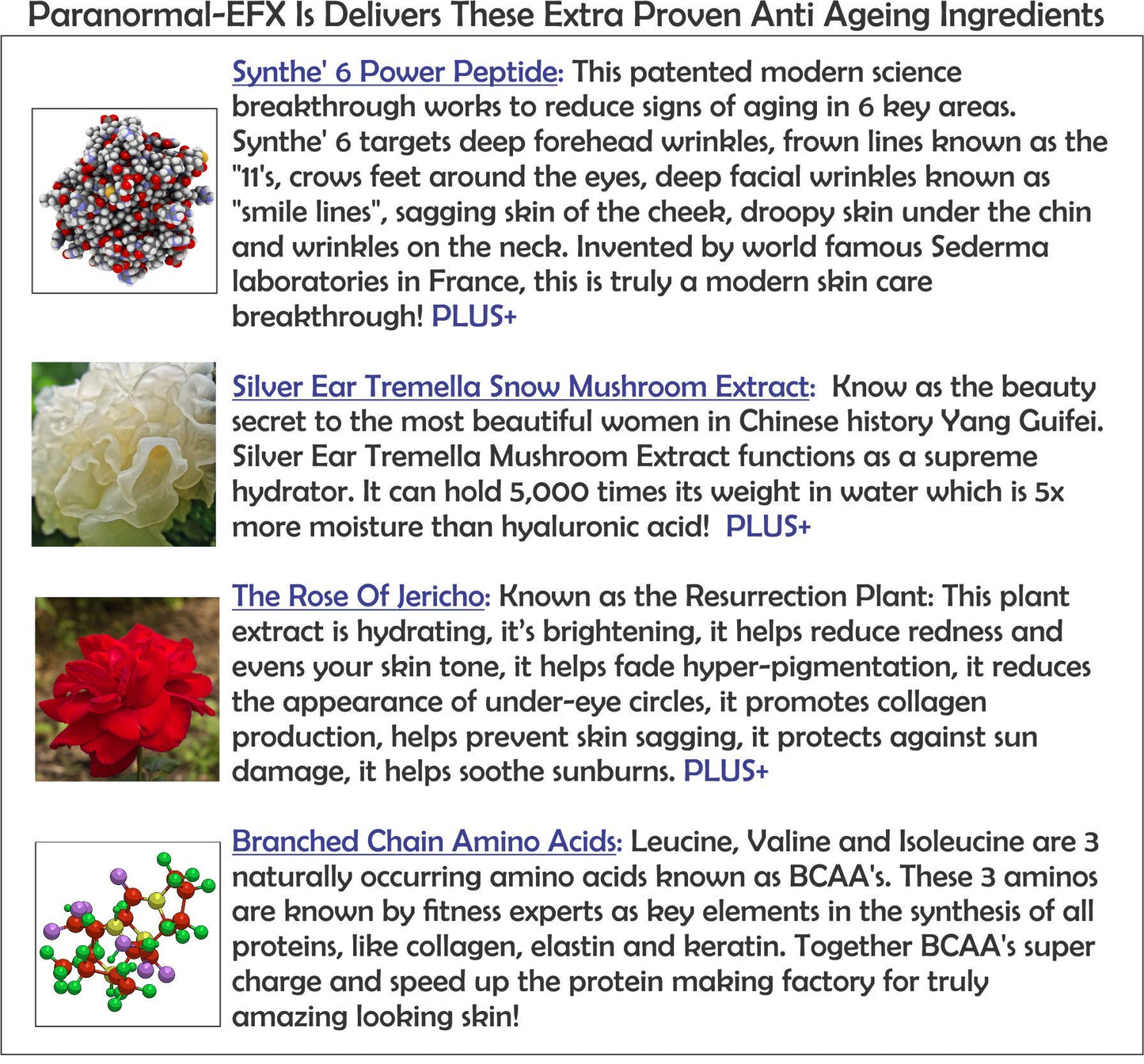 AminoGenesis ParanormalEFX Advanced Anti-Aging Rejuvenating Super Serum 2 oz (Sun Damage, Collagen, Elastin Boosting w/Vitamins A, E, D, Tremella