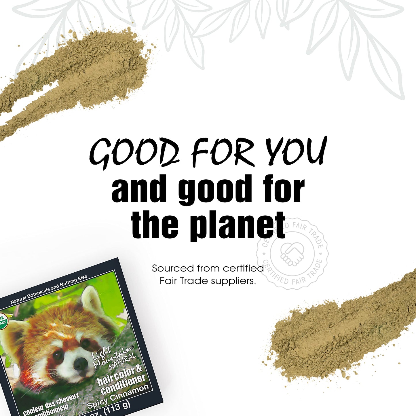 Light Mountain Henna Hair Color & Conditioner – Spicy Cinnamon, Organic Chemical-Free Semi-Permanent Dye with Botanicals, 4 oz (Pack of 3)